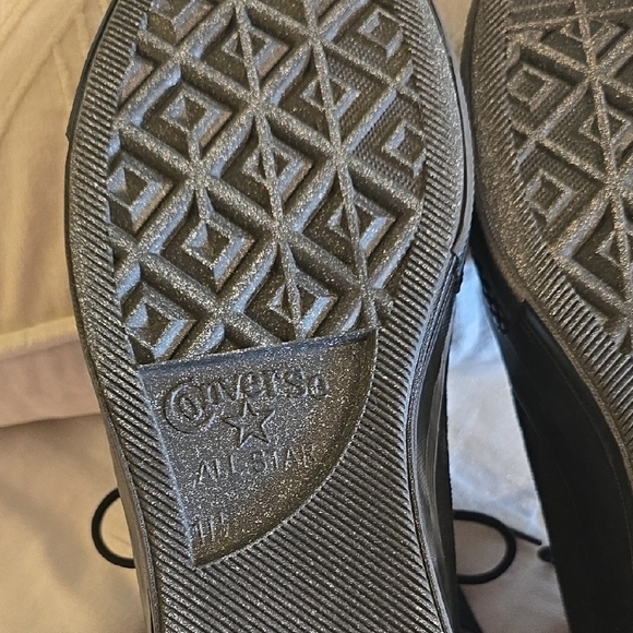 Converse Black High-Top Sneakers with Sturdy Design NWOT - Picture 11 of 12